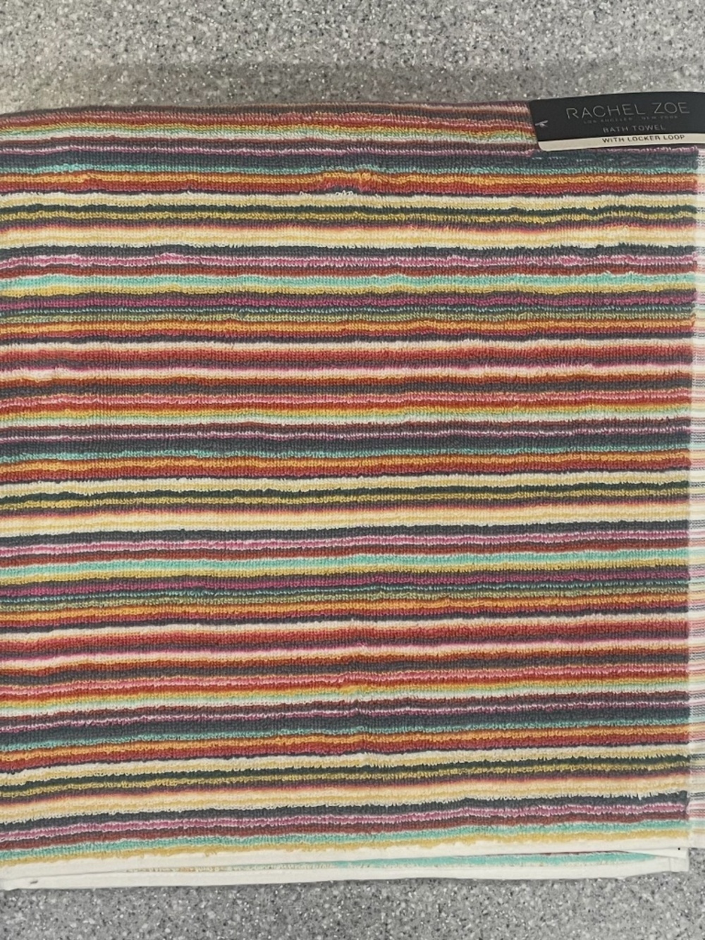Rachel Zoe rainbow towel